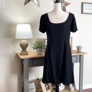 Old Navy Black Scoop Neck A-Line Dress